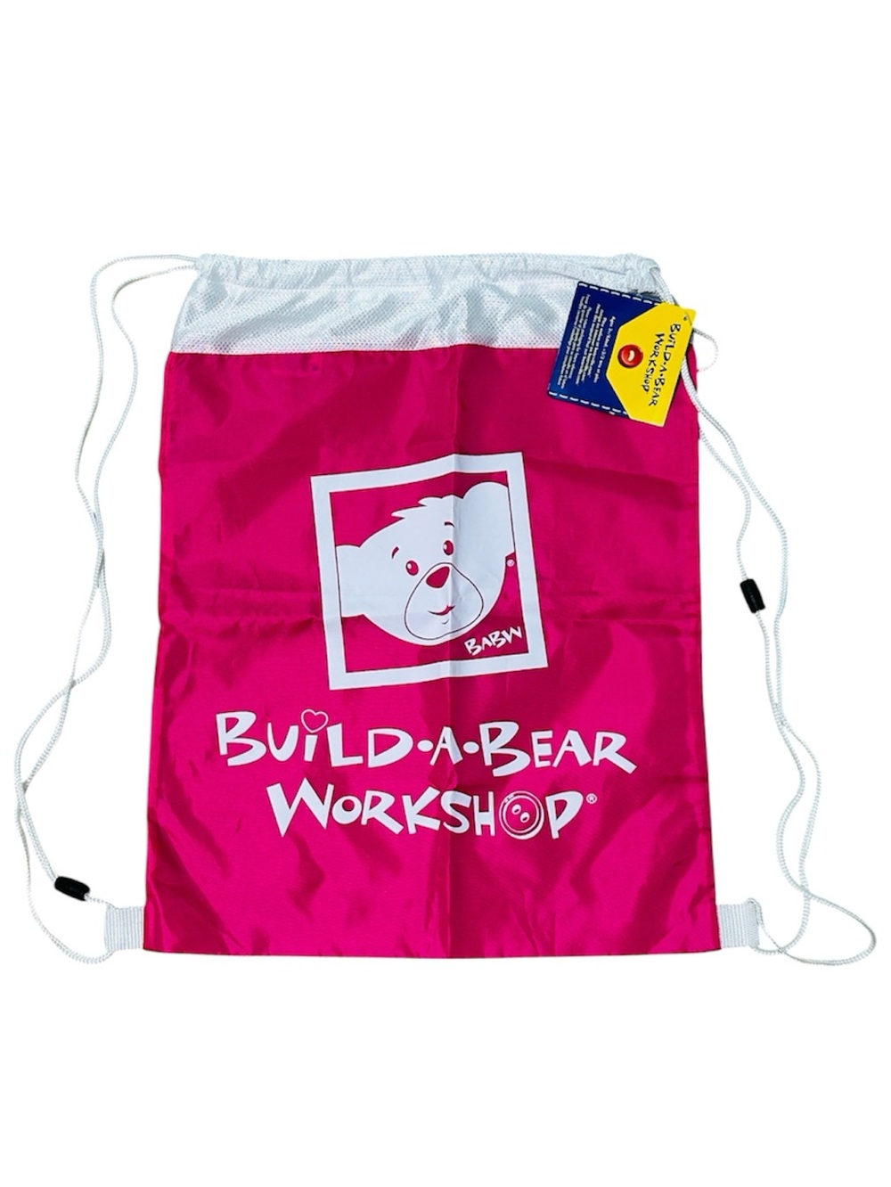 Pink Drawstring Toy Bear Carrier Bag Build-A-Bear Workshop NEW